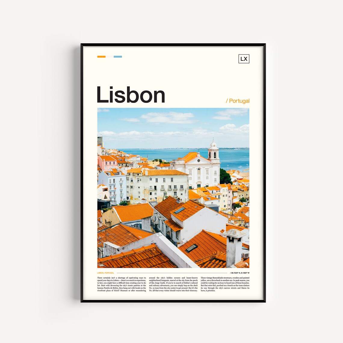 Lisbon Photography Travel Poster