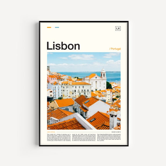 Lisbon Photography Travel Poster