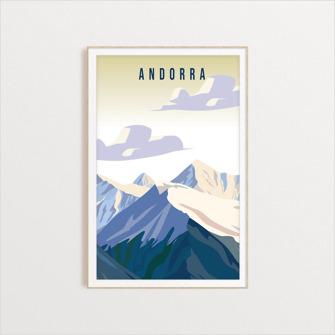 Andorra Country Poster Country Art Country Wall Art Country Print Country Poster Country Print Travel Gift Travel Illustration - Image 2
