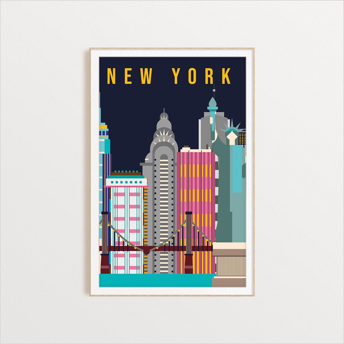 New York City Travel Illustration Poster - Image 2