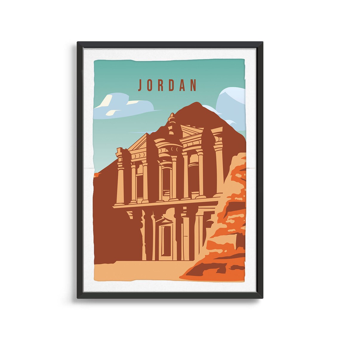 Jordan Country Travel Poster, Country Art Print - Image 2