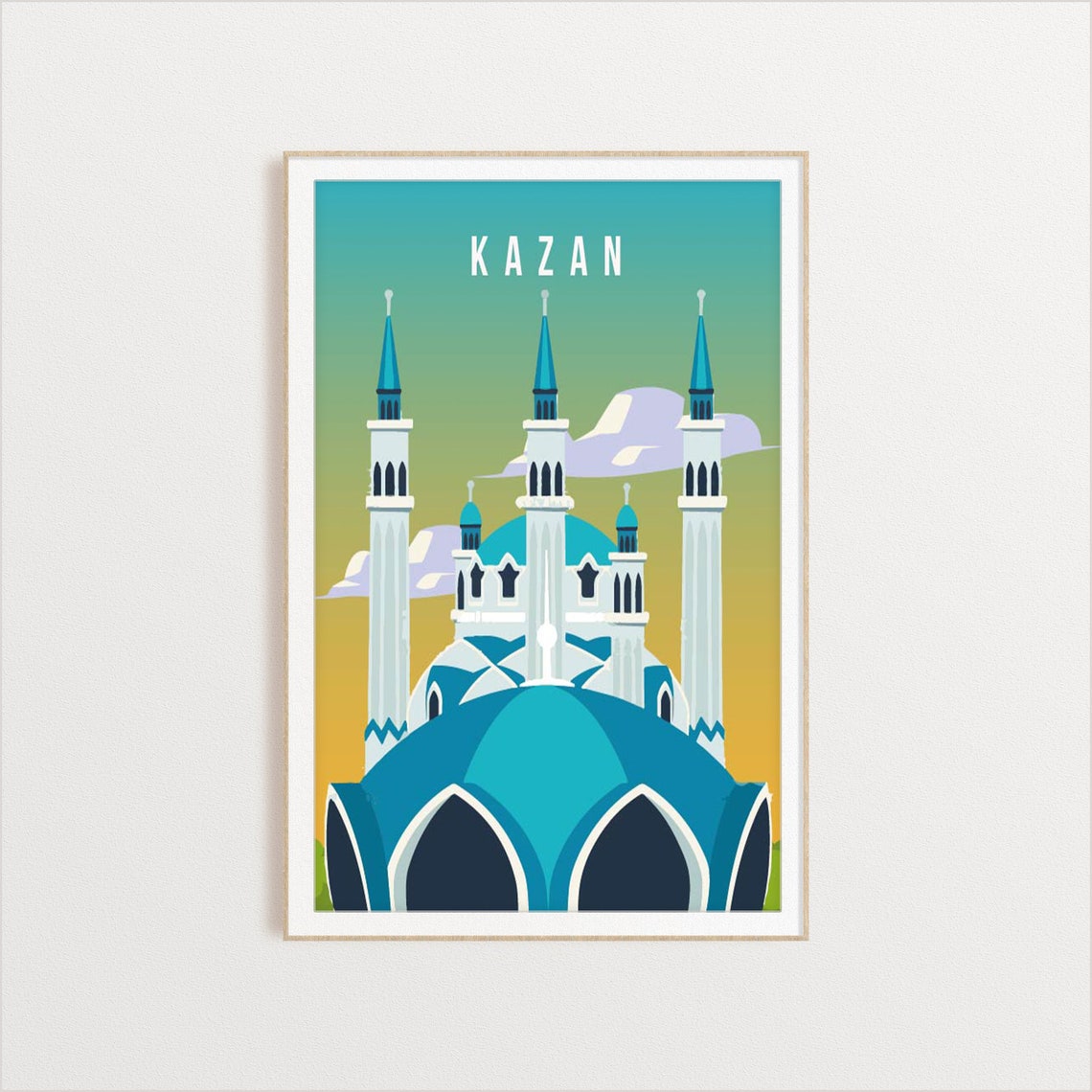 Kazan City Poster City Art City Wall Art City Print City Poster City Print Travel Gift Travel Illustration - Image 2