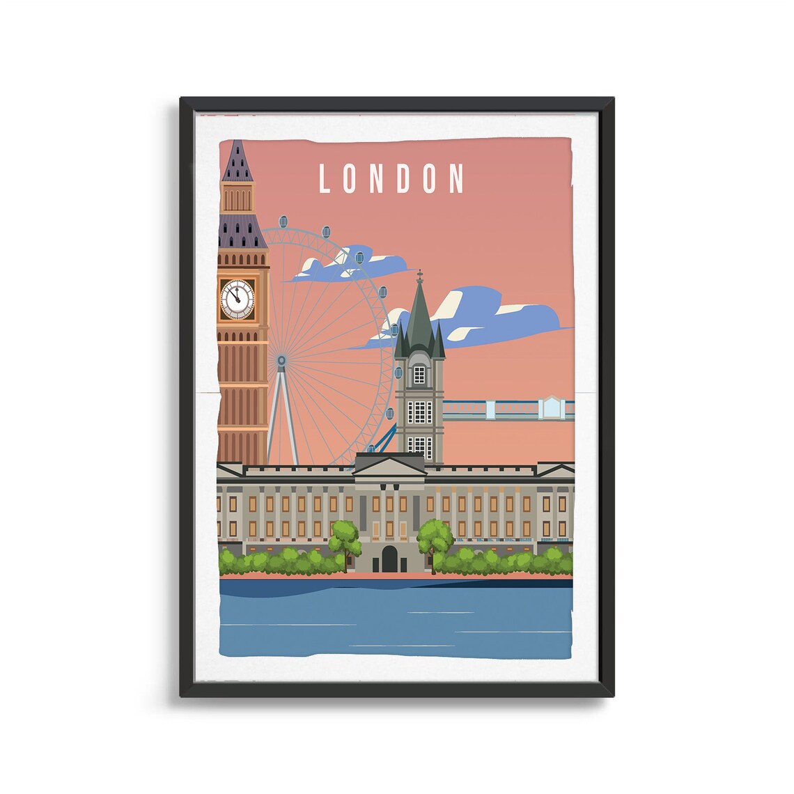 London City Travel Poster, City Wall Art Print - Image 2