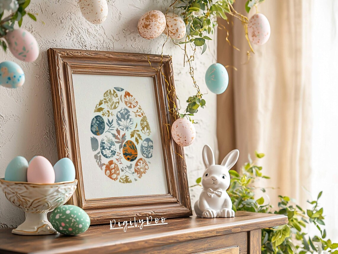 Colorful Easter Egg Poster, Spring Nursery Decor - Image 3