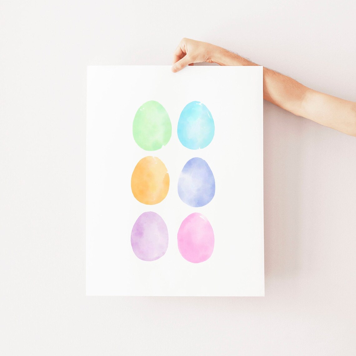 Watercolor Easter Eggs, Trendy Easter Decor - Image 2
