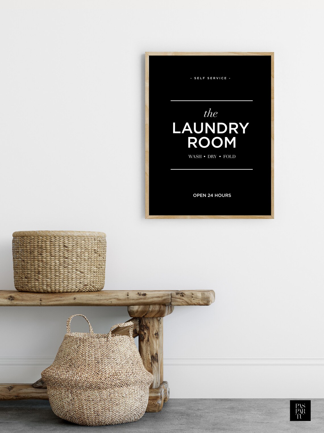 Modern Laundry Wash Dry Fold Laundry Room Art Print - Image 4