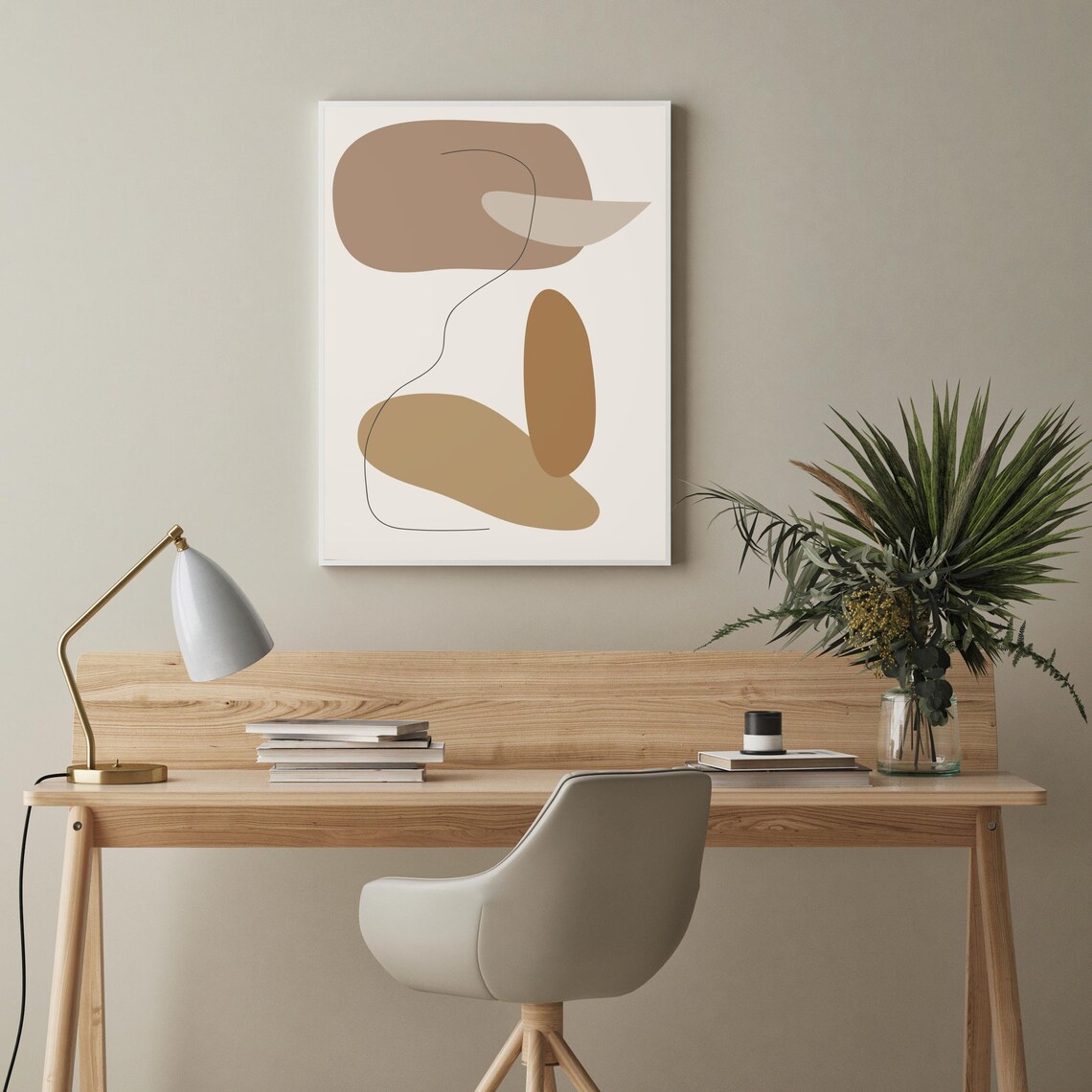 Abstract Boho Wall Art, Minimalist Art Print - Image 4