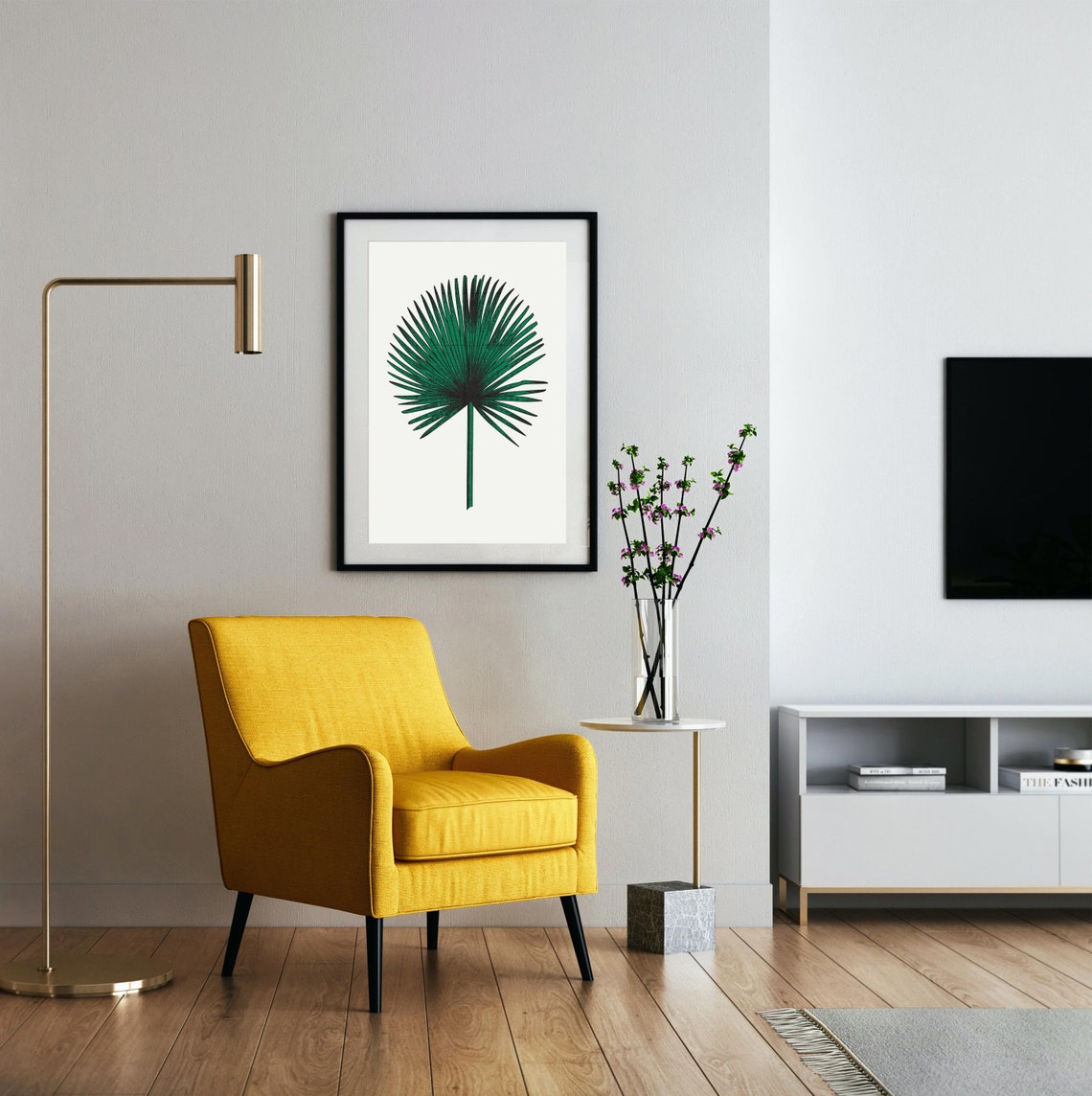 Botanical Print Green Wall Art Print - Image 4