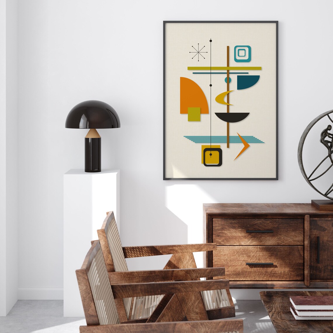 Mid Century Modern Wall Art, Retro Poster Print - Image 4