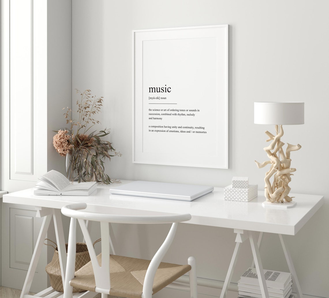 Music Definition Print, Minimalist Modern Art Print - Image 3