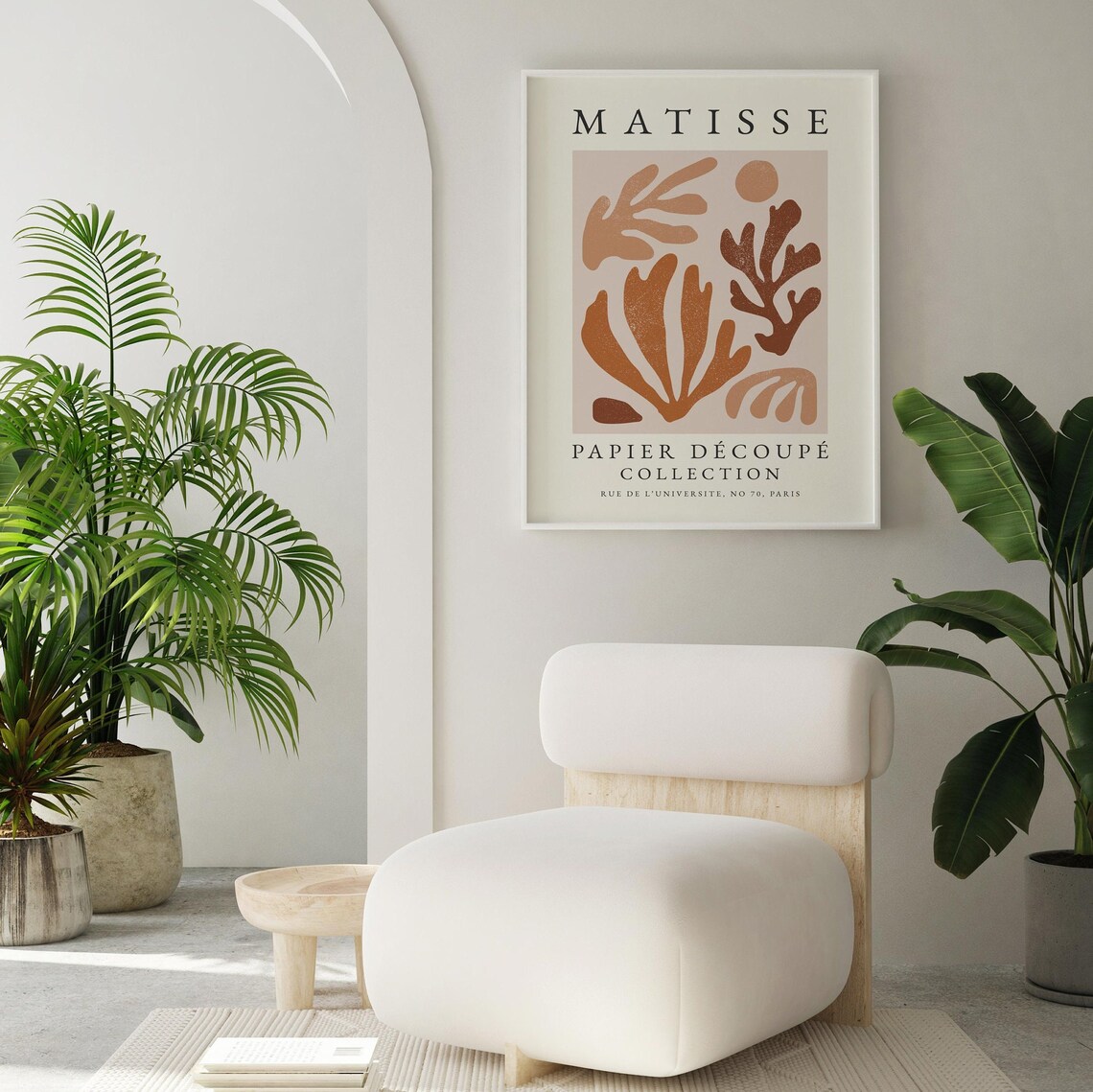 Matisse Rust Orange Cut-Out Coral Papier Decoupe Collection Poster - Image 3