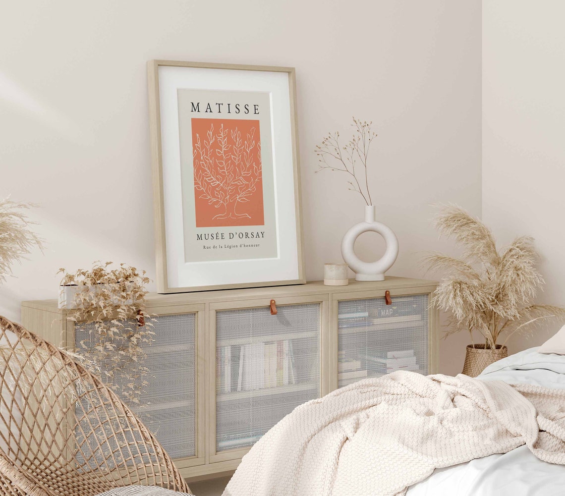 Henri Matisse Tree Print Wall Art Orange Wall Art Tree Wall Art Print Matisse Print Tree Wall Art Orange Print - Image 4