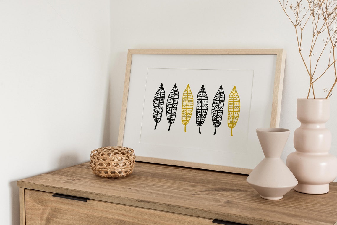 Minimalist Leaves Art Print - Image 3