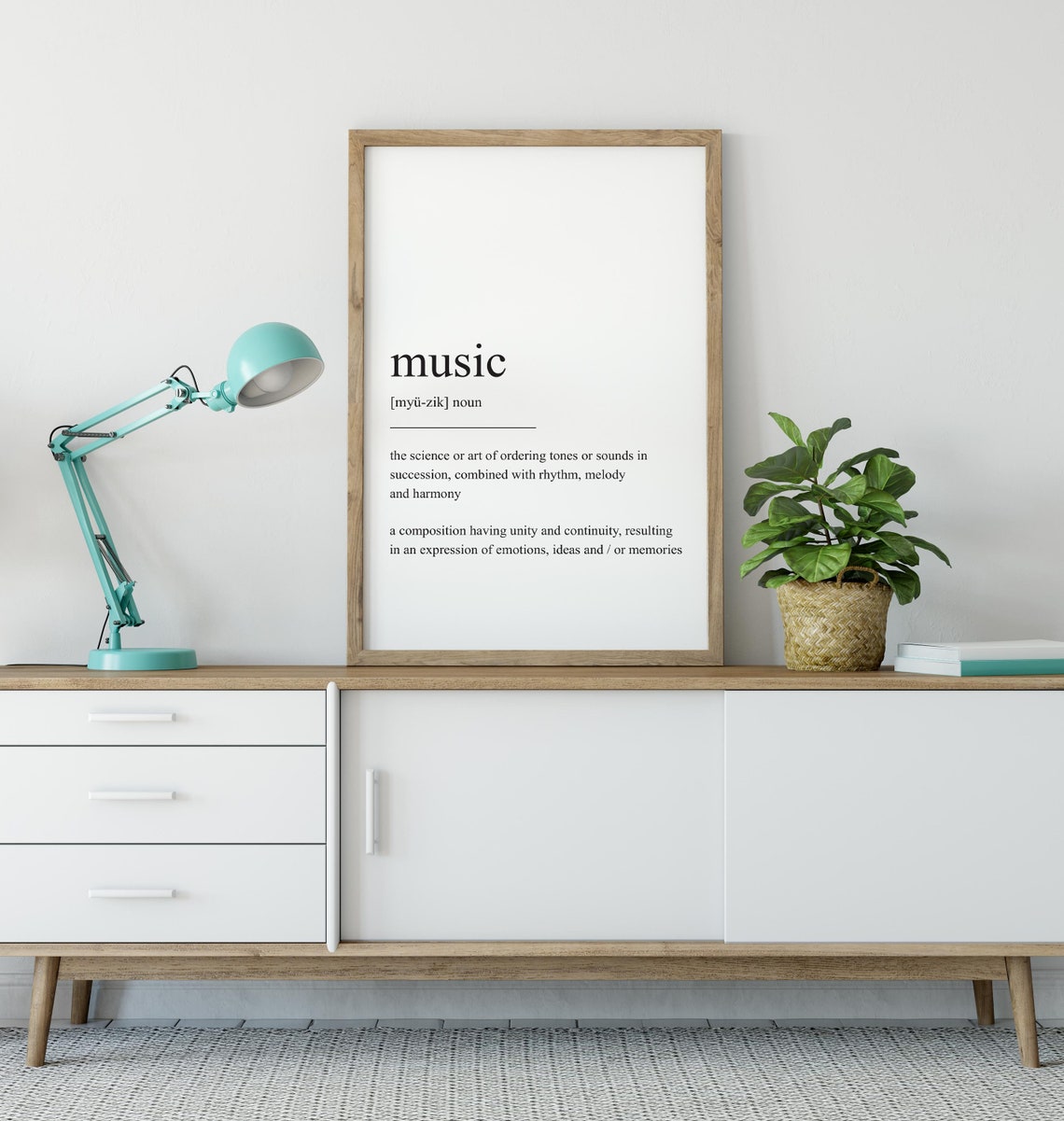 Music Definition Print, Minimalist Modern Art Print - Image 2