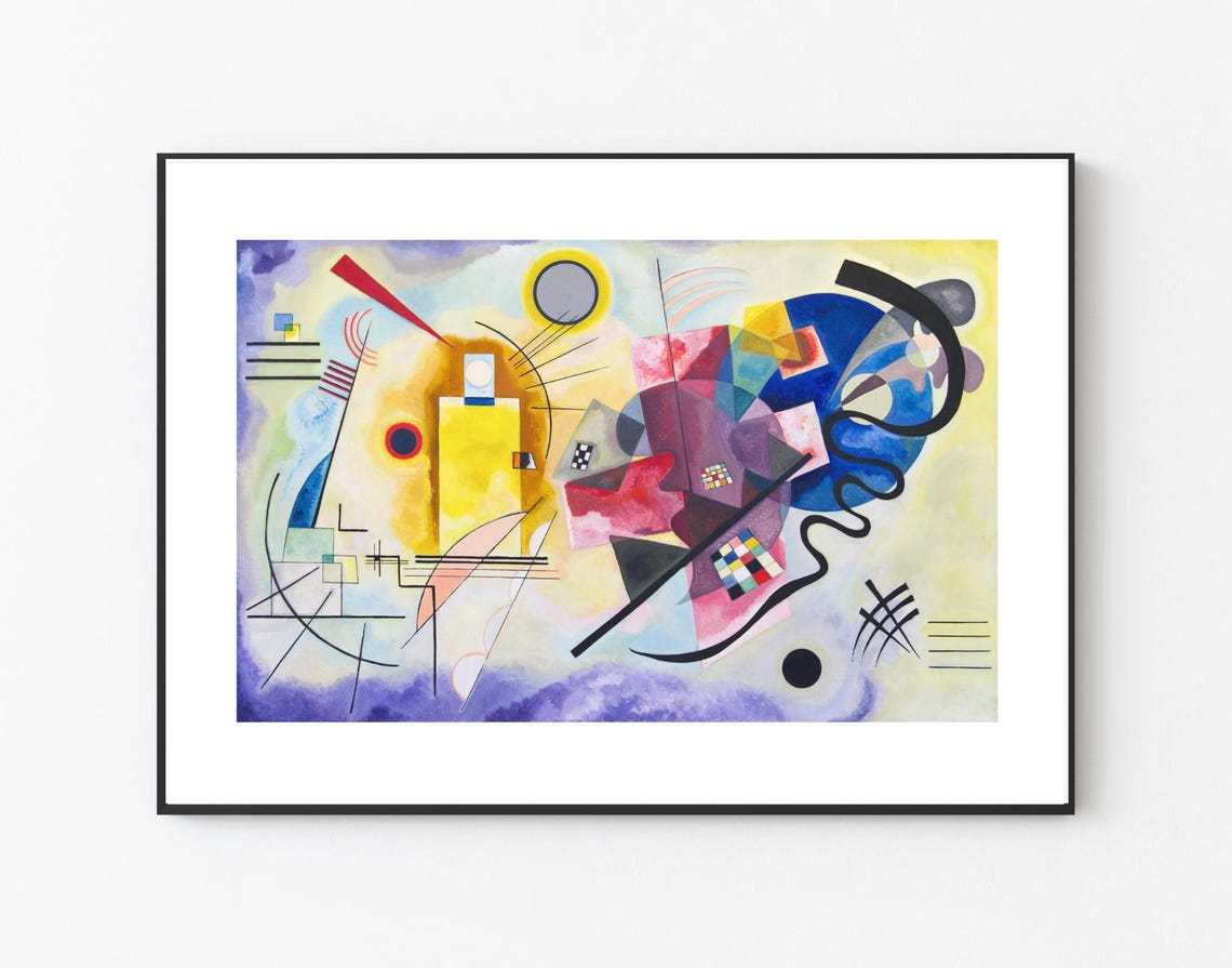 Abstract Art, Vintage Painting Art Print