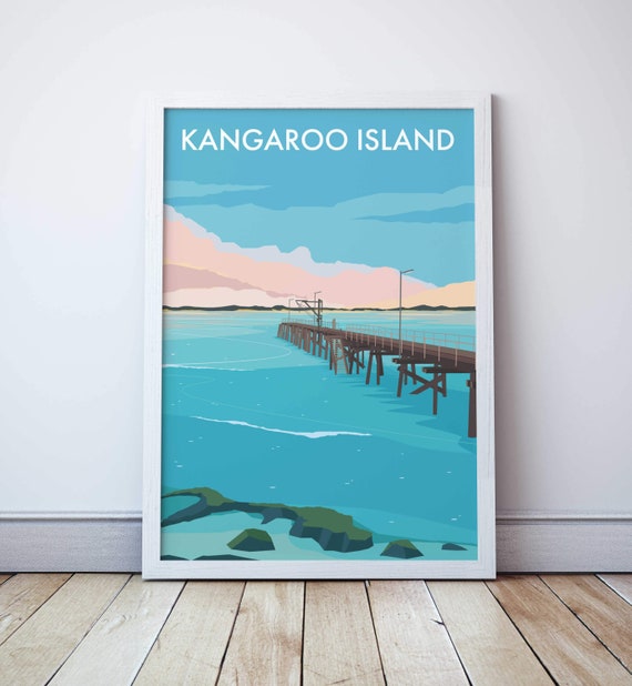 Kangaroo Island Beach Travel Print