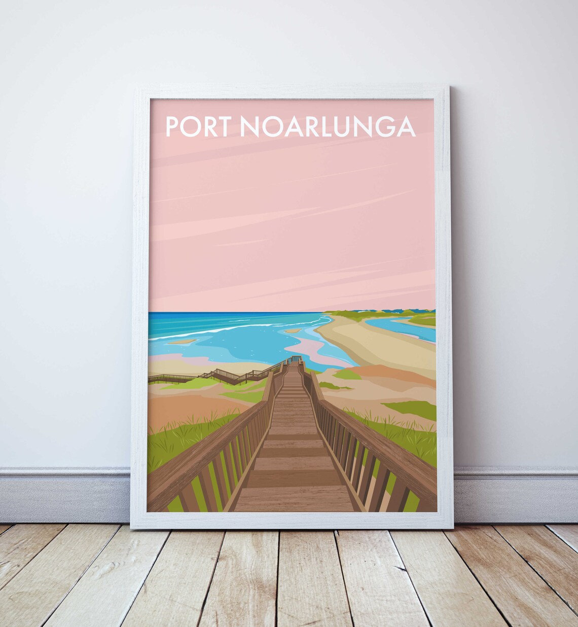 Port Noarlunga Adelaide South Australia Travel Poster