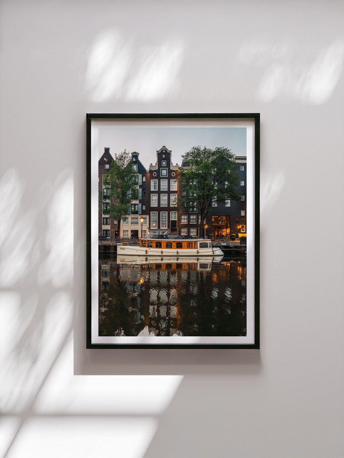 Amsterdam Canals Minimalist Cityscape Art Print - Image 3