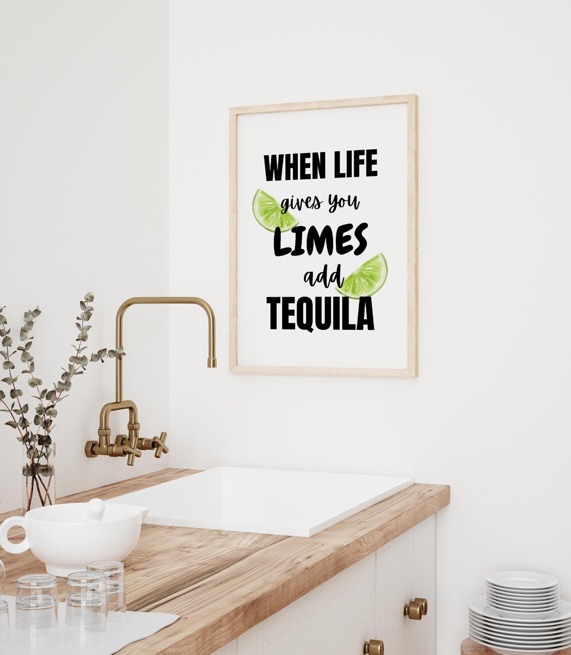 When Life Gives You Limes Add Tequila Art Print - Image 2