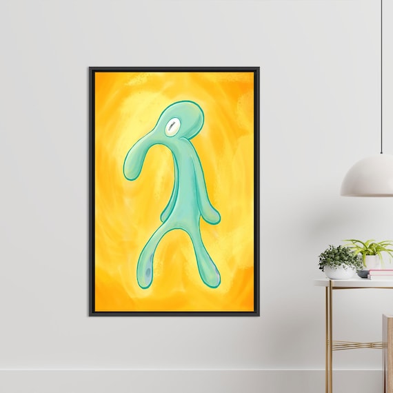 Bold And Brash Squidward Canvas Art Modern Home Decor