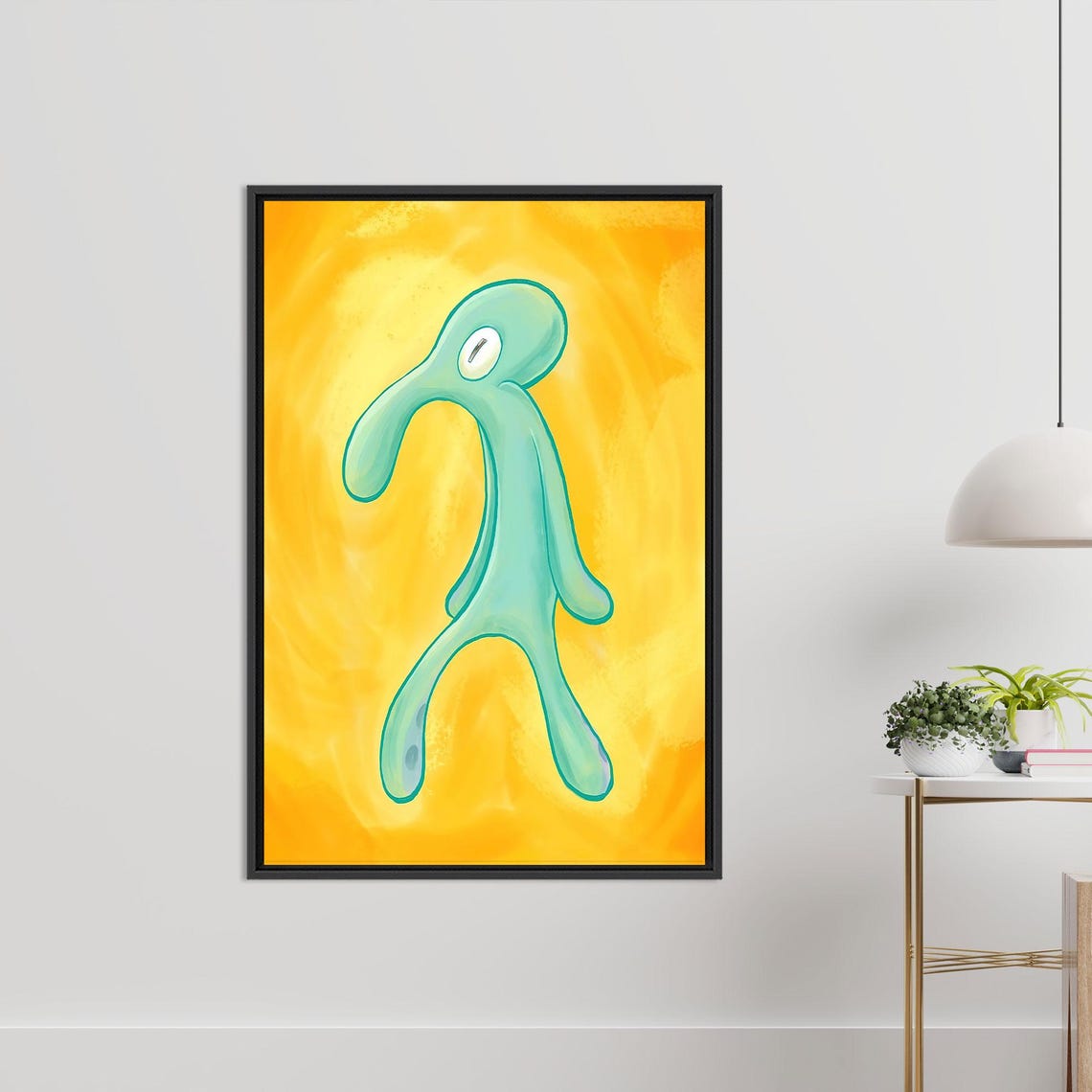 Bold And Brash Squidward Canvas Art Modern Home Decor