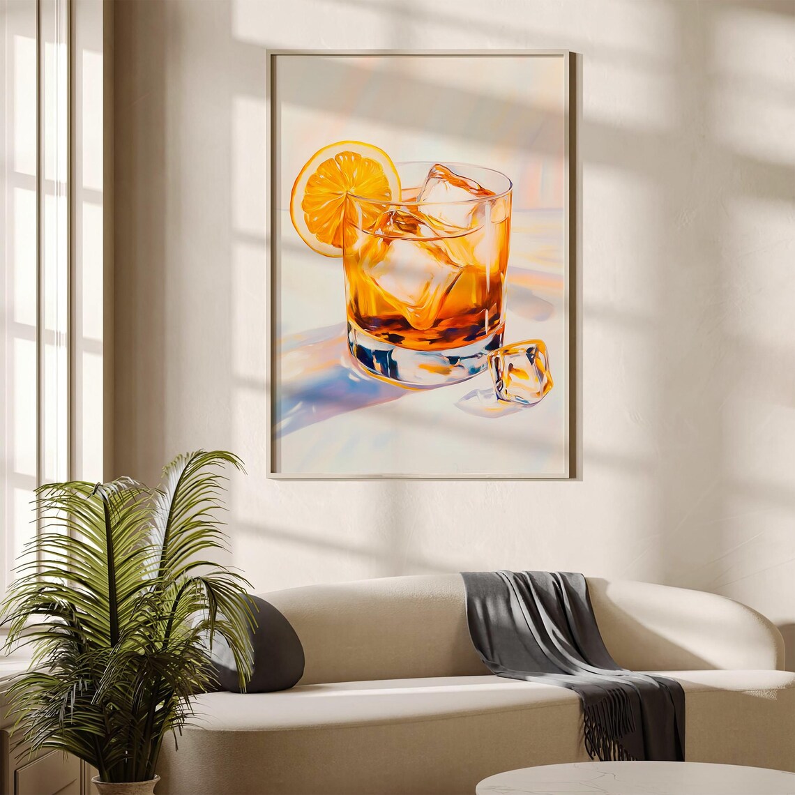 Old Fashioned Cocktail Painting, Bar Decor - Image 4