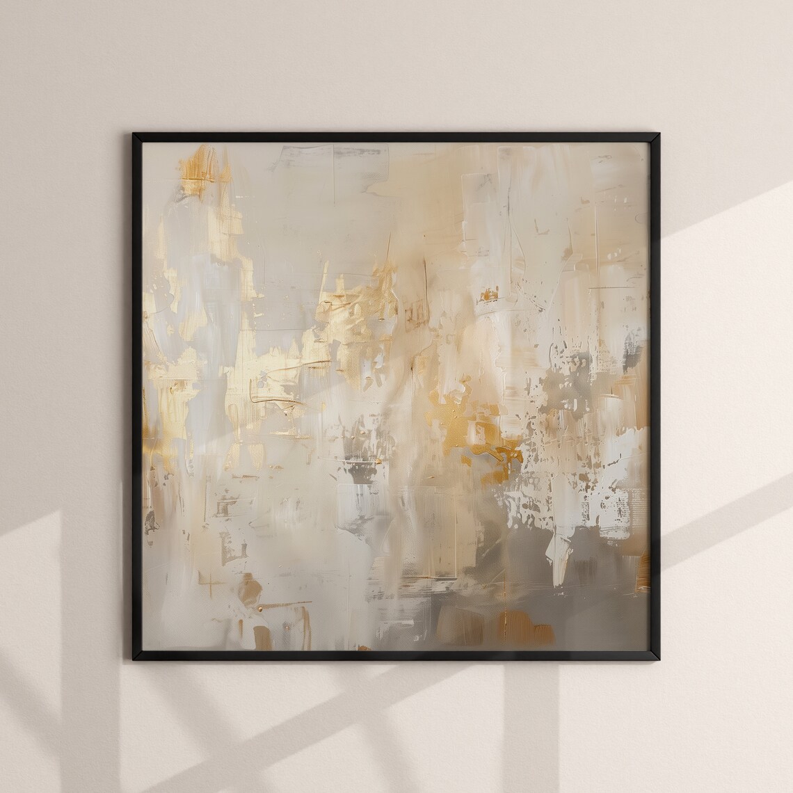 Modern Abstract Square Painting, Wall Art Print