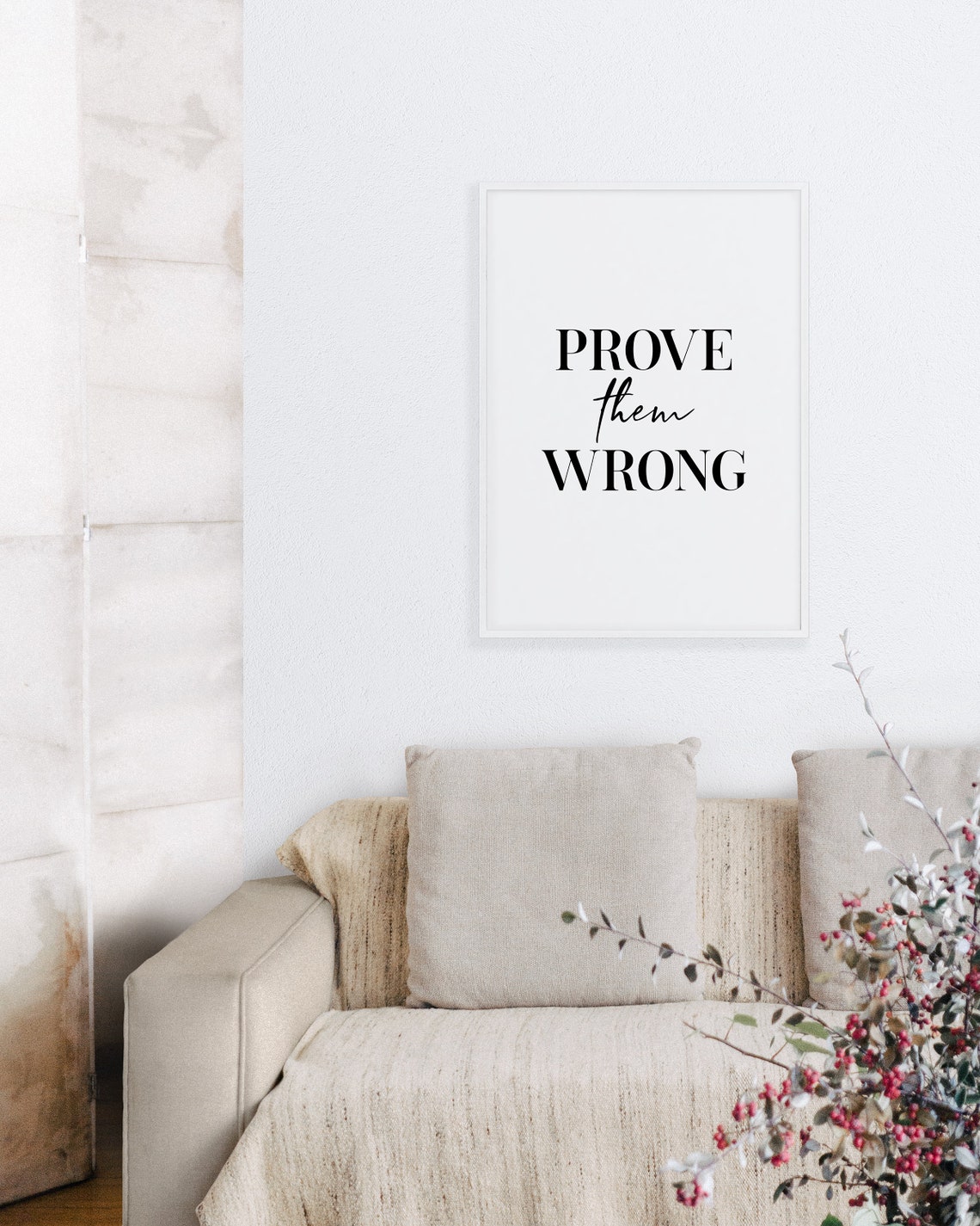 Prove Them Wrong Bold Motivational Inspirational Office Gym Poster - Image 4