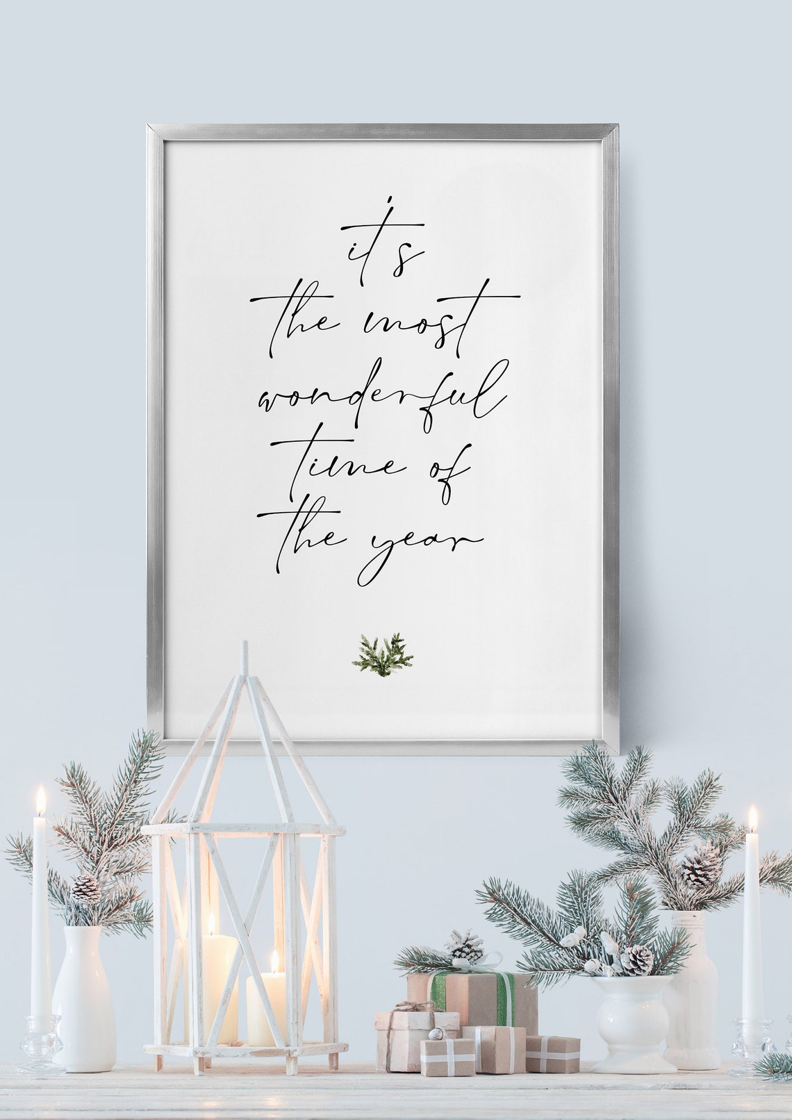 It's the Most Wonderful Time of the Year Christmas Script Poster - Image 3