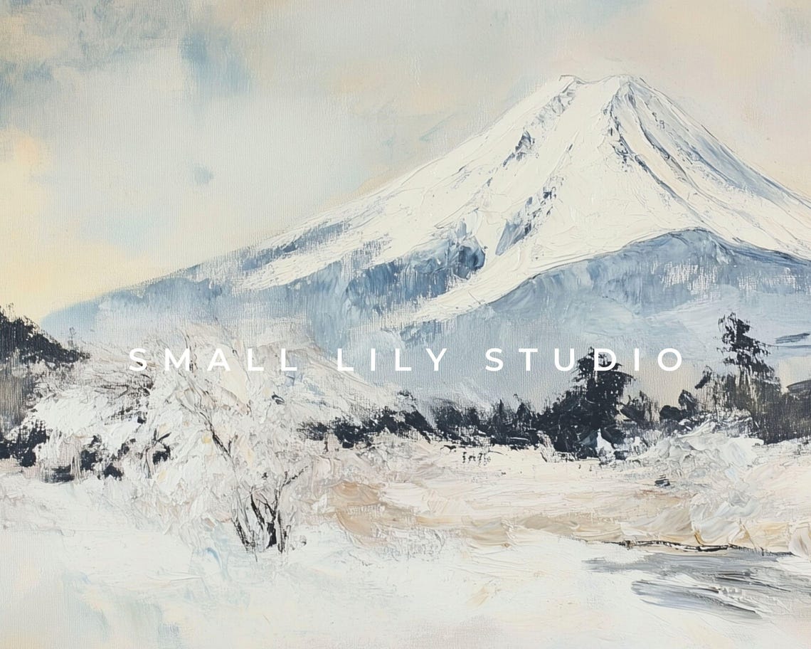 Frame Tv Art Mt Fuji In Winter Frame Tv Japan Art Japanese Landscape Vintage Style Painting Tv Art Screensaver Tv533 - Image 4