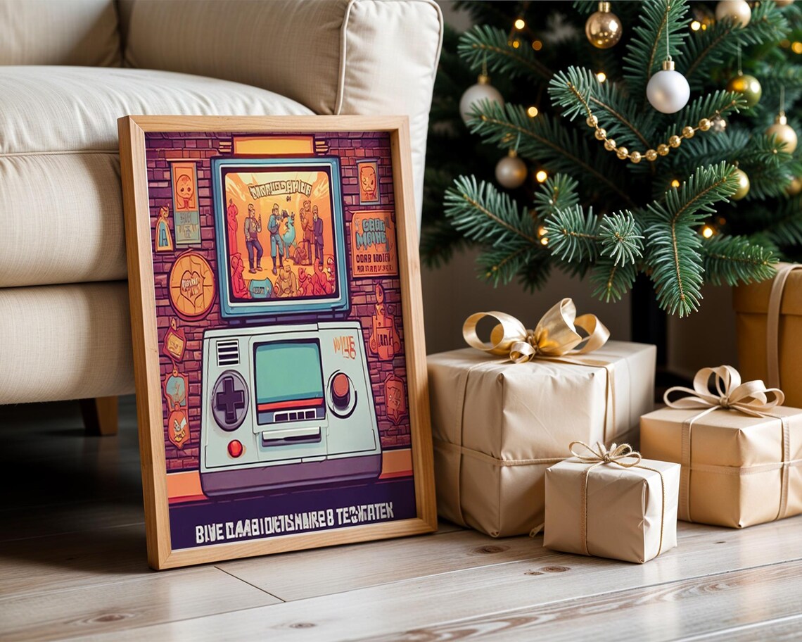 Retro Gamer Console Pixel Art Arcade Nostalgia Gaming Room Poster - Image 2