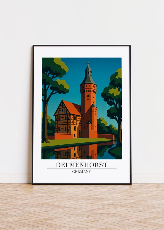 Delmenhorst Germany Poster City Skyline Art Print