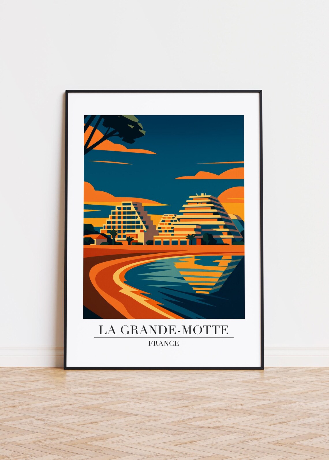 La Grande-Motte France Modern Travel Poster