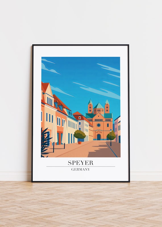 Speyer Germany Poster City Illustration Art Print