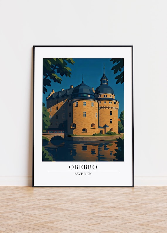 Rebro Sweden Poster City Illustration Art Print
