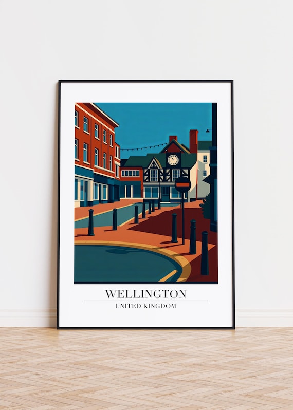 Wellington Poster United Kingdom Illustration Art Print
