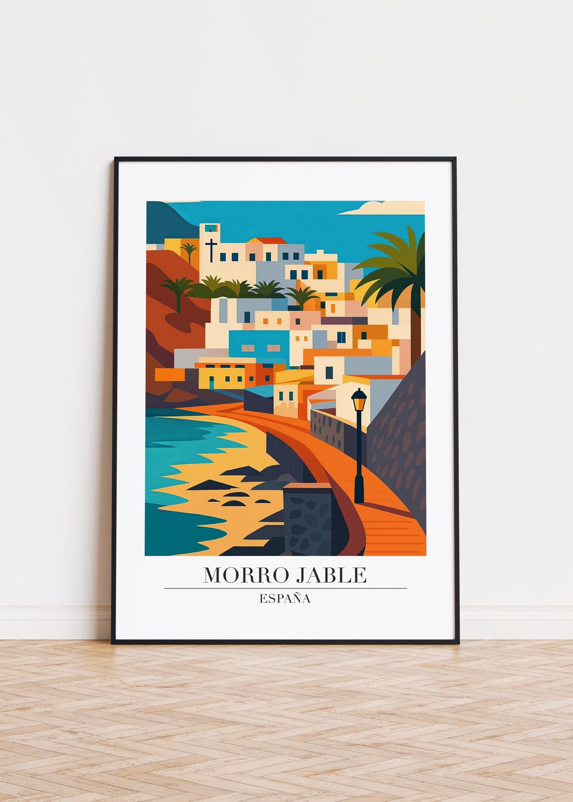 Morro Jable Spain Modern Travel Poster