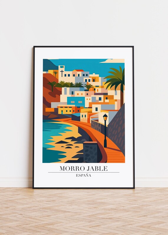Morro Jable Spain Modern Travel Poster