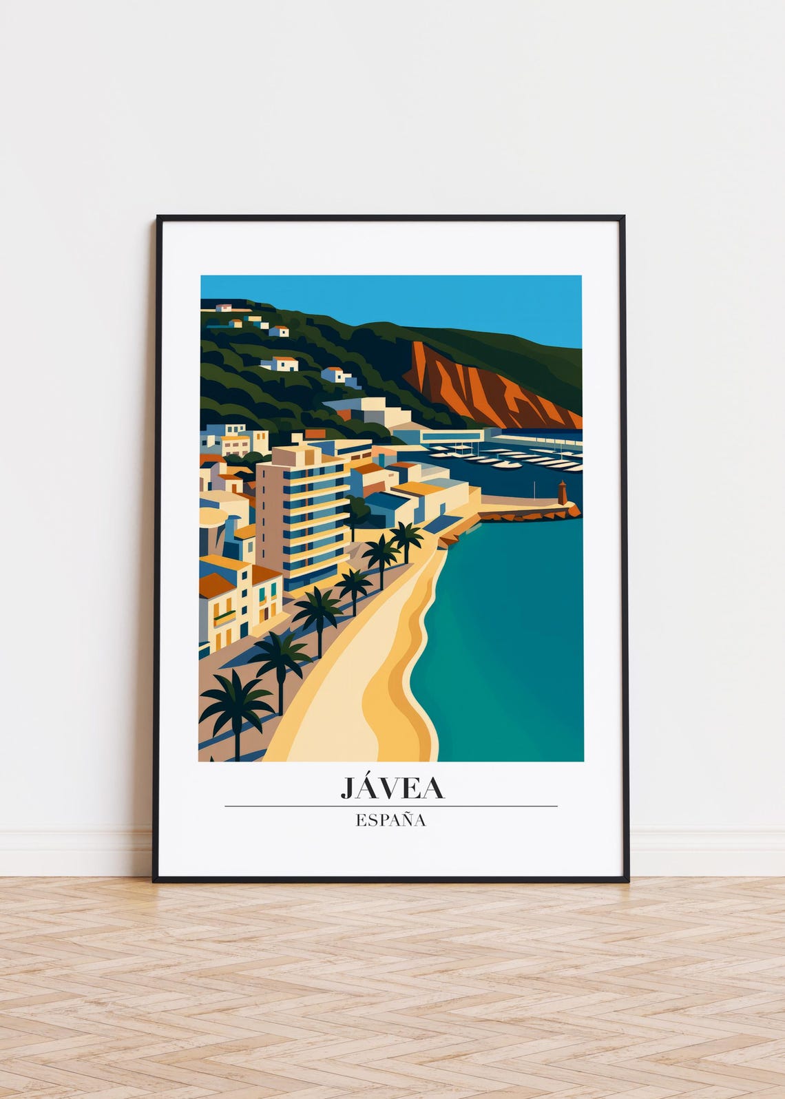 Jvea Spain Modern Travel Poster