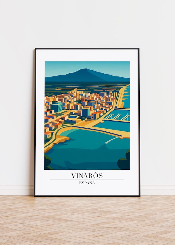 Vinars Spain Poster, Modern City Illustration