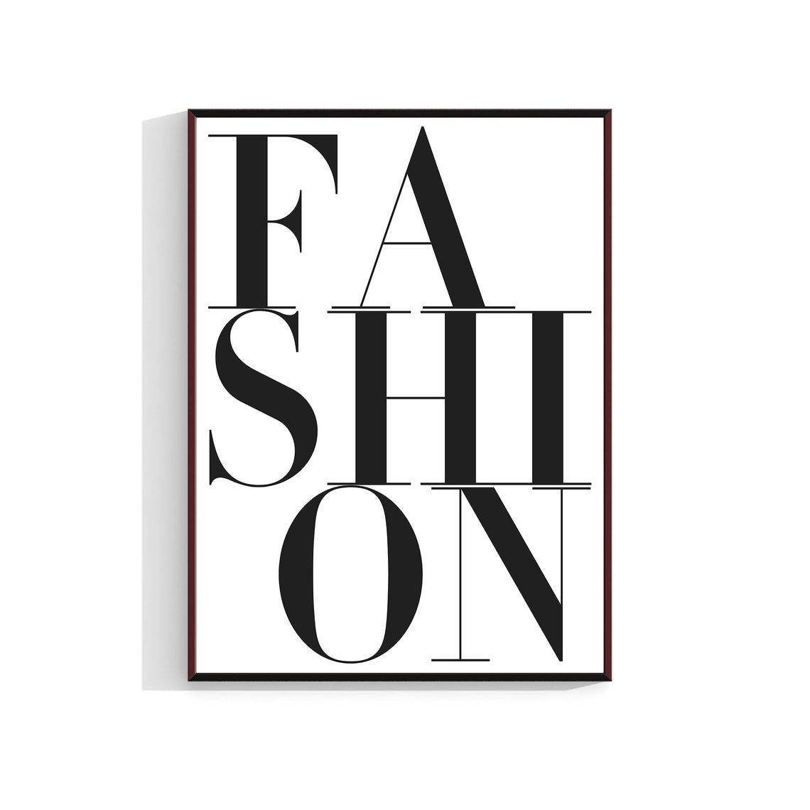 Fashion Black Serif Typography Minimalist Statement Wall Poster