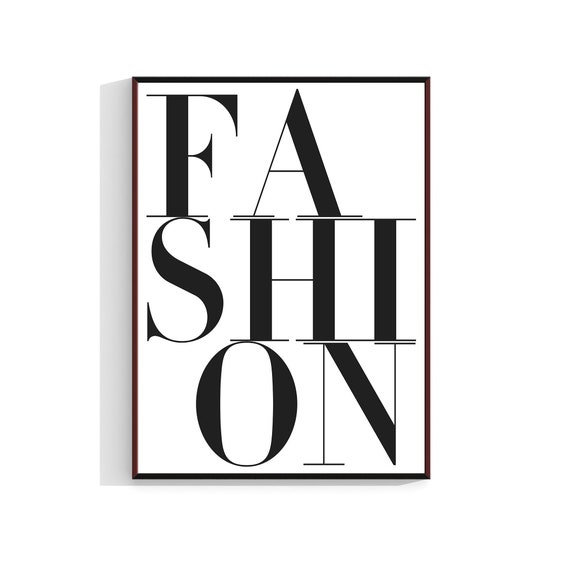 Fashion Typography Print Art Black And White Bedroom Dressing Room Wall Home Decor Gift Quote Prints Make Up 588