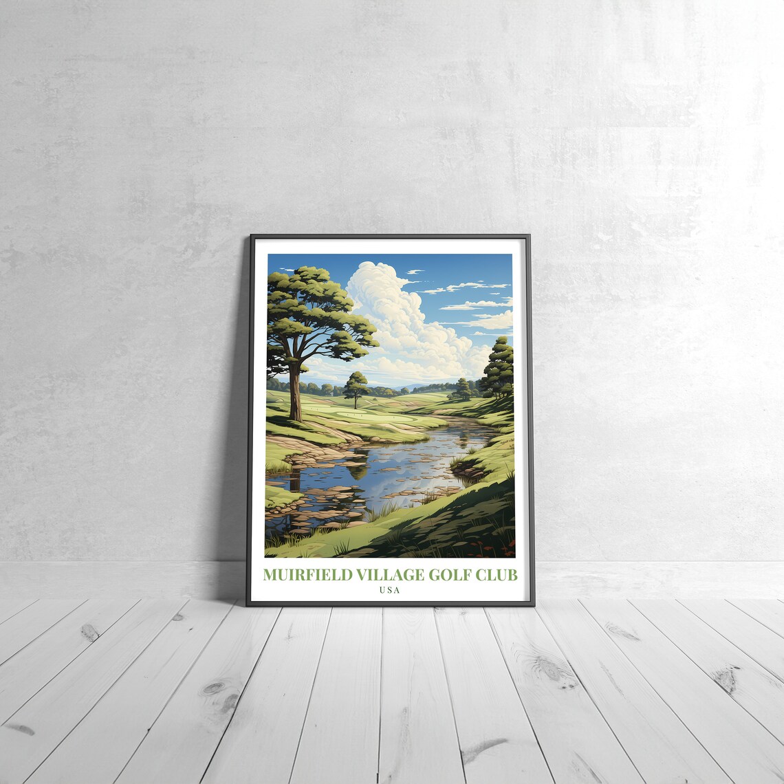 Muirfield Village Golf Club Vintage Travel Poster