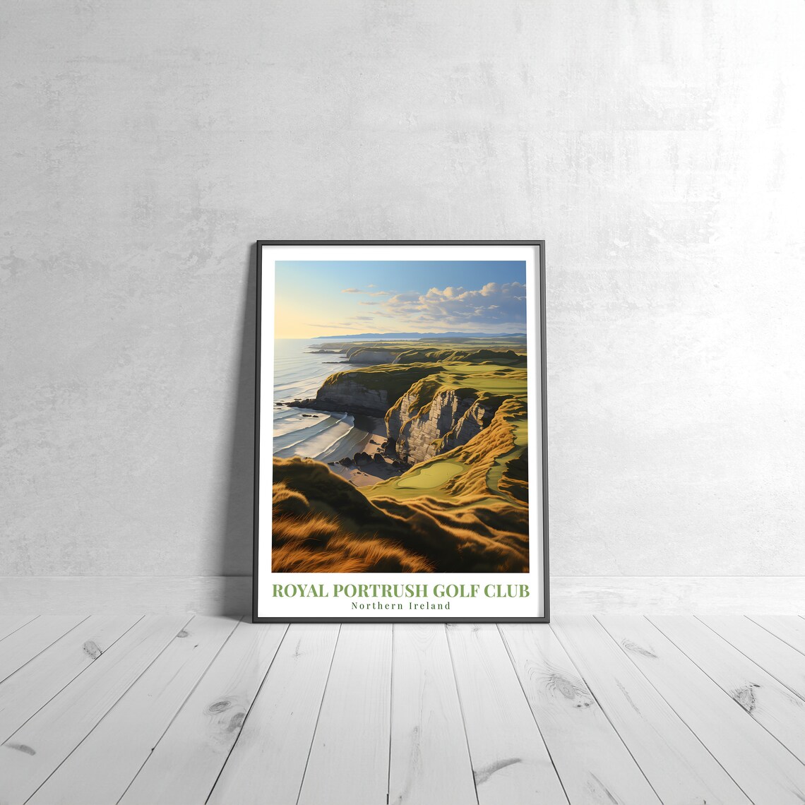 Royal Portrush Golf Club Northern Ireland Coastal Course Art Poster