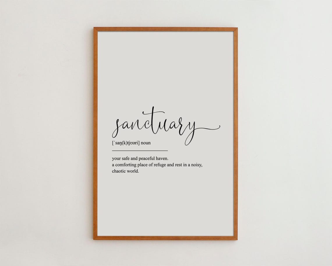 Sanctuary Definition Poster Print