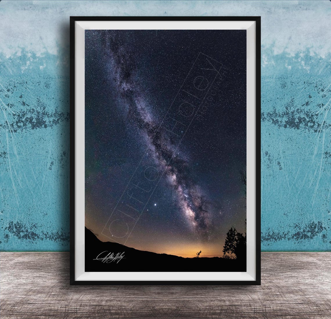 Celestial Nature Print Milky Way And Planets Custom Sizes