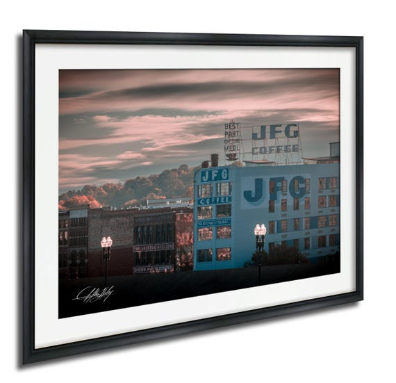 Historic Knoxville Wall Art Jfg Coffee Building Sunrise View