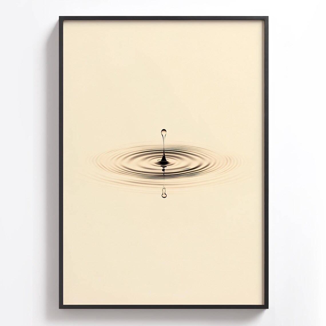Water Droplet Minimalist Abstract Ripple Art Print