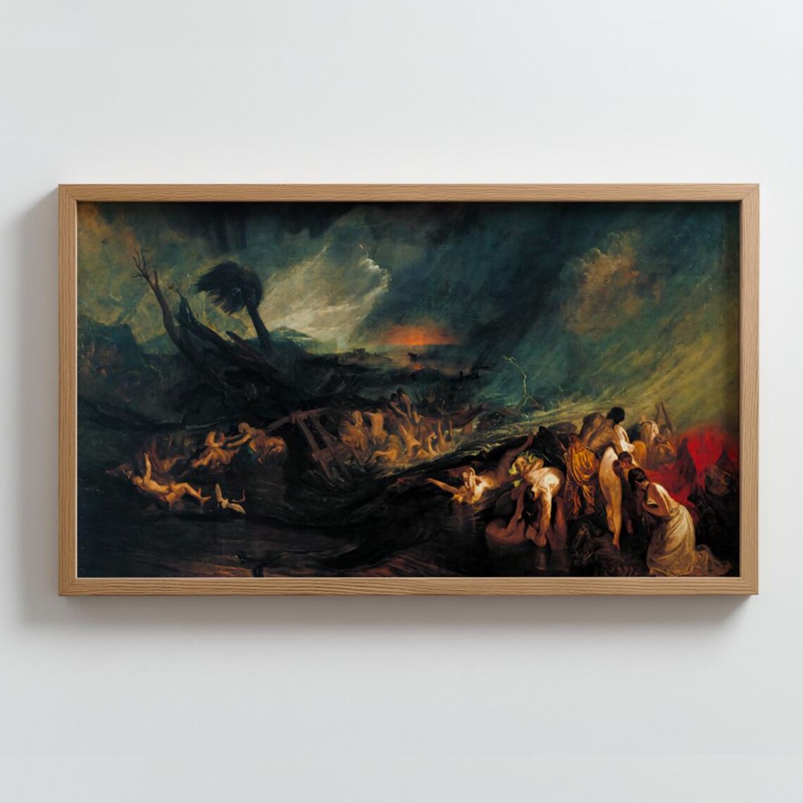Turner The Deluge Biblical Flood Dramatic Storm Painting Poster