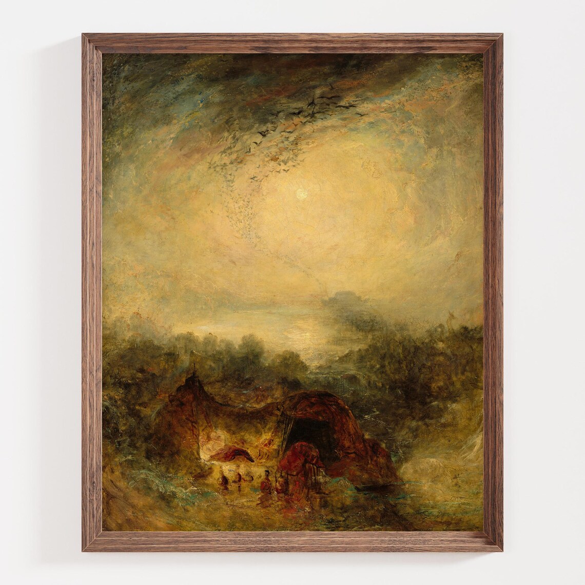 Golden Light Antique Landscape In The Style Of Turner Poster - Image 4